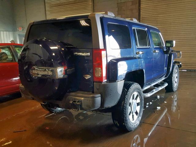 5GTEN13L688130177 - 2008 HUMMER H3 ALPHA BLUE photo 4