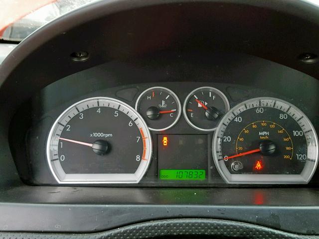 KL1TD56E79B357198 - 2009 CHEVROLET AVEO LS RED photo 8