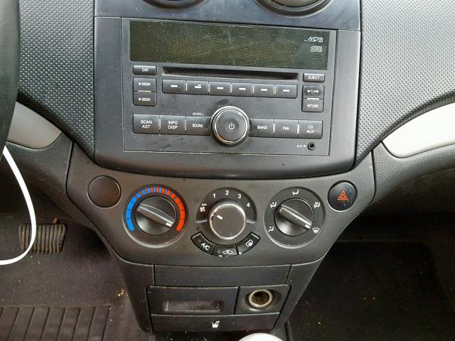 KL1TD56E79B357198 - 2009 CHEVROLET AVEO LS RED photo 9