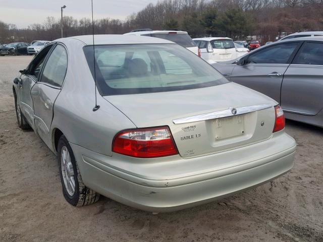 1MEFM55S15A621270 - 2005 MERCURY SABLE LS P GOLD photo 3