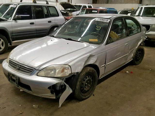 2HGEJ6612YH590877 - 2000 HONDA CIVIC BASE SILVER photo 2