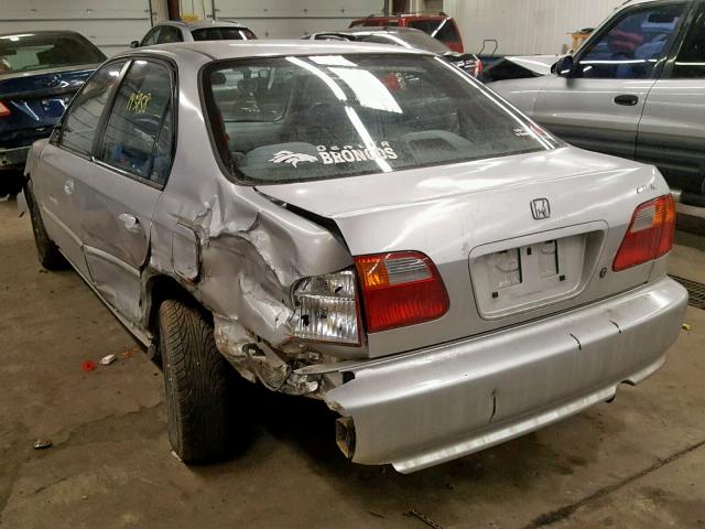 2HGEJ6612YH590877 - 2000 HONDA CIVIC BASE SILVER photo 3