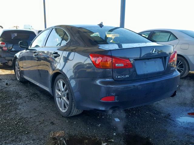 JTHBK262572056133 - 2007 LEXUS IS 250 CHARCOAL photo 3