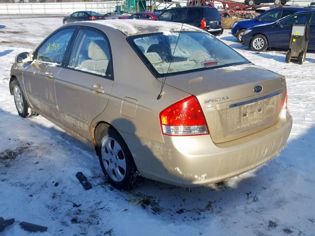 KNAFE221095659352 - 2009 KIA SPECTRA EX GOLD photo 3