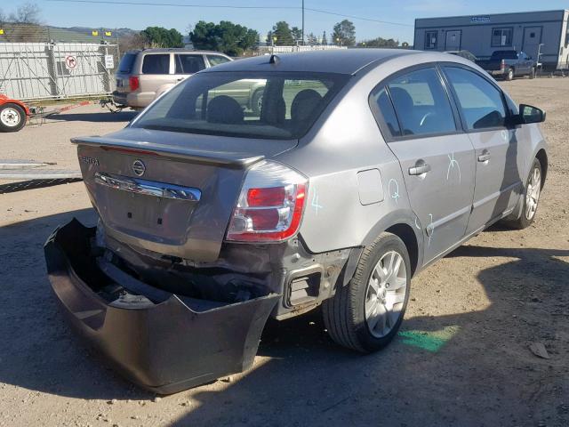 3N1AB6AP7BL728095 - 2011 NISSAN SENTRA 2.0 SILVER photo 4