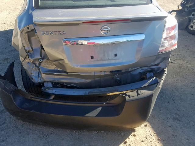 3N1AB6AP7BL728095 - 2011 NISSAN SENTRA 2.0 SILVER photo 9