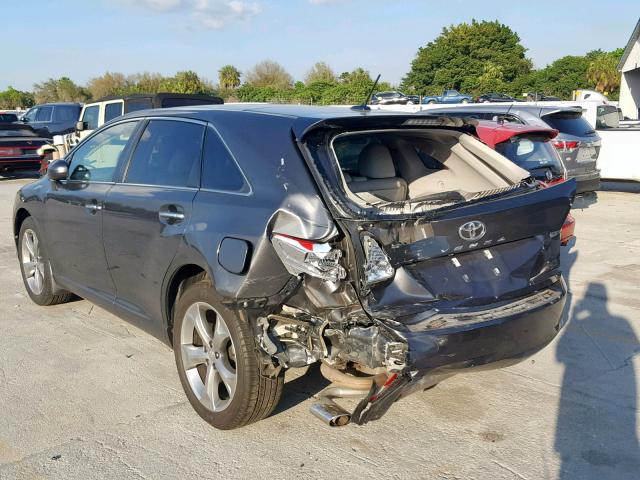 4T3ZK3BB4BU044275 - 2011 TOYOTA VENZA BASE GRAY photo 3