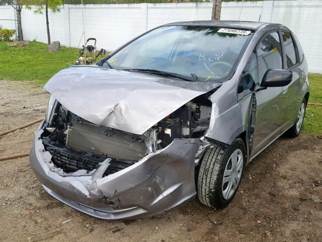 JHMGE8H26AS017507 - 2010 HONDA FIT GRAY photo 2