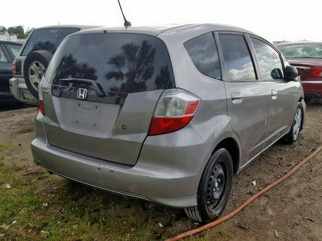 JHMGE8H26AS017507 - 2010 HONDA FIT GRAY photo 4