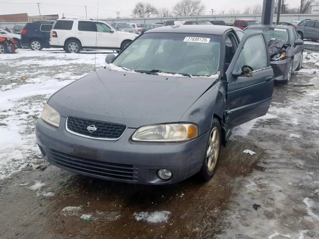 3N1BB51D6YL100736 - 2000 NISSAN SENTRA SE GRAY photo 2