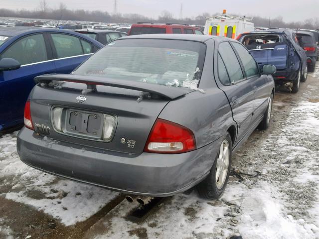 3N1BB51D6YL100736 - 2000 NISSAN SENTRA SE GRAY photo 4