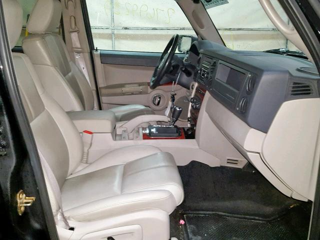 1J8HG58P77C598991 - 2007 JEEP COMMANDER BLACK photo 5