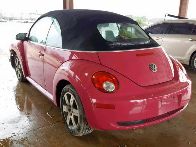 3VWRF31Y16M315873 - 2006 VOLKSWAGEN NEW BEETLE Rosa Foto 3