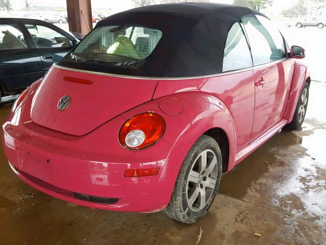 3VWRF31Y16M315873 - 2006 VOLKSWAGEN NEW BEETLE Rosa Foto 4
