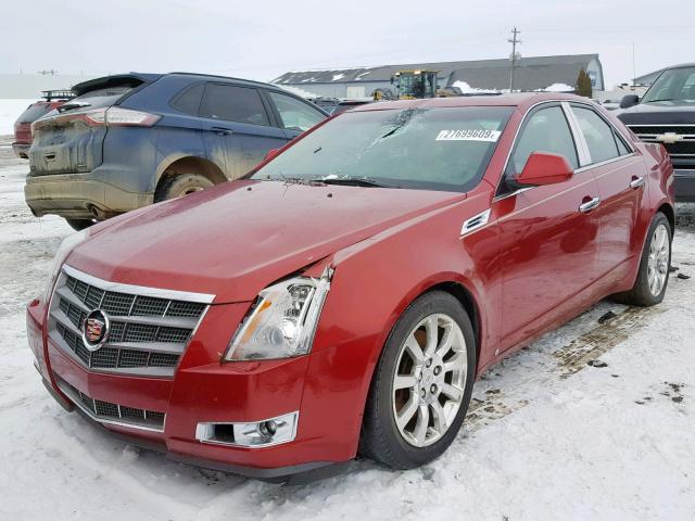 1G6DT57V280145546 - 2008 CADILLAC CTS HI FEA RED photo 2