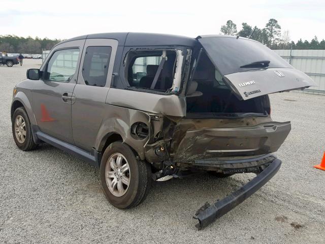 5J6YH18728L011735 - 2008 HONDA ELEMENT EX GRAY photo 3