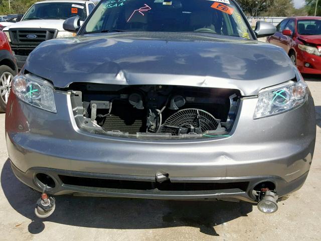 JNRBS08W04X402609 - 2004 INFINITI FX45 GRAY photo 9