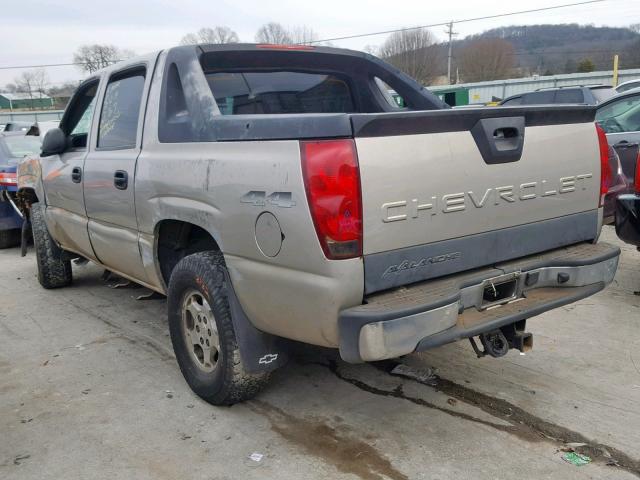 3GNEK12T24G202067 - 2004 CHEVROLET AVALANCHE SILVER photo 3