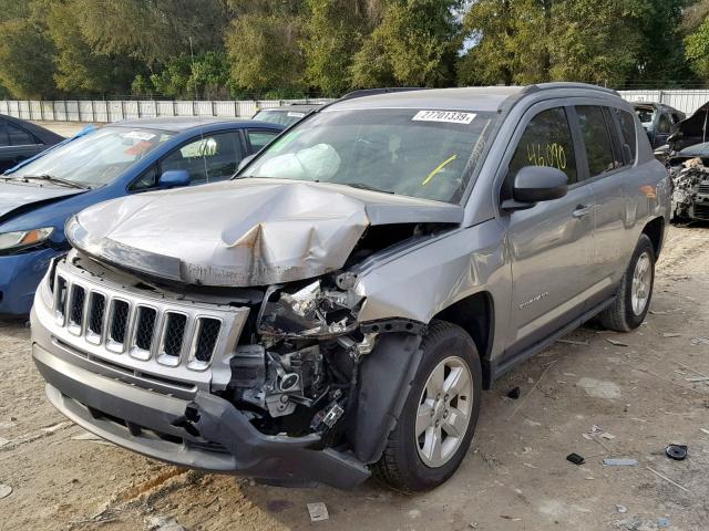 1C4NJCBA3FD284882 - 2015 JEEP COMPASS SP GRAY photo 2