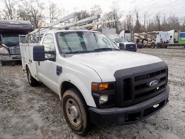 1FDWF30518EC54543 - 2008 FORD F350 SRW S WHITE photo 1