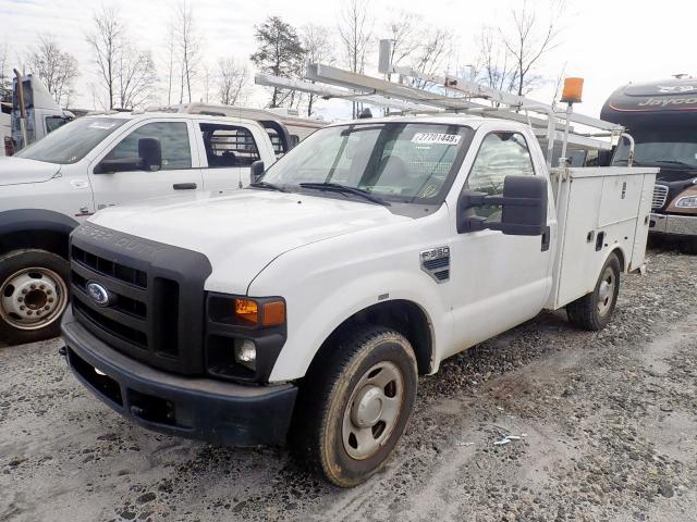 1FDWF30518EC54543 - 2008 FORD F350 SRW S WHITE photo 2