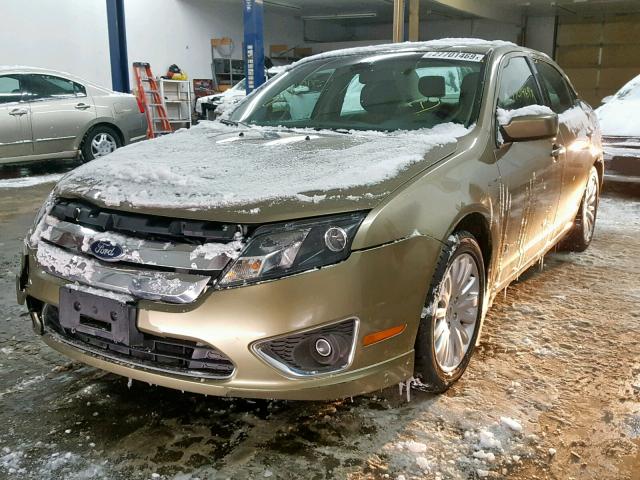 3FADP0L30CR270861 - 2012 FORD FUSION HYB BROWN photo 2