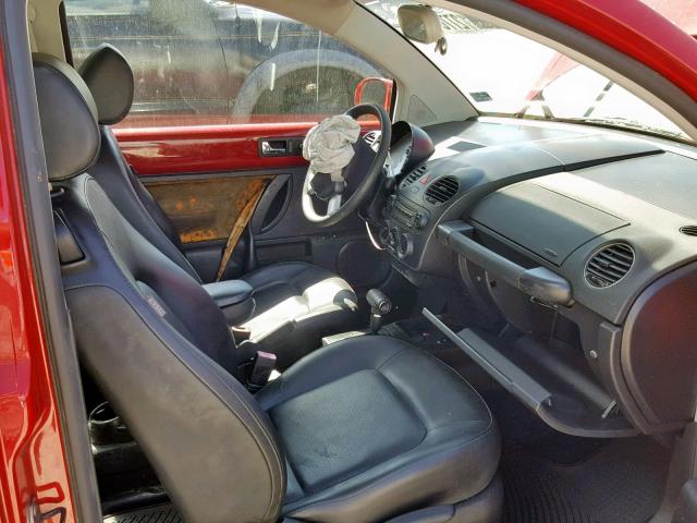 3VWPW31C18M503260 - 2008 VOLKSWAGEN NEW BEETLE წითელი ფოტო 5