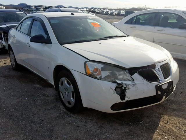 1G2ZF57B584205249 - 2008 PONTIAC G6 VALUE L WHITE photo 1