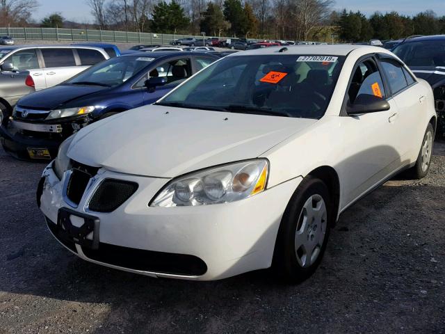 1G2ZF57B584205249 - 2008 PONTIAC G6 VALUE L WHITE photo 2