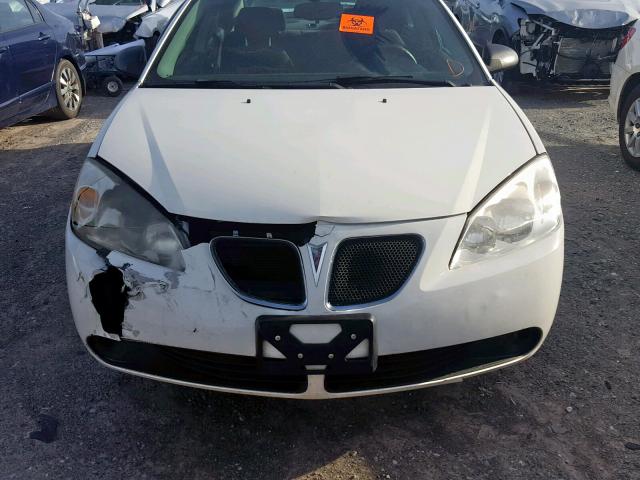 1G2ZF57B584205249 - 2008 PONTIAC G6 VALUE L WHITE photo 9