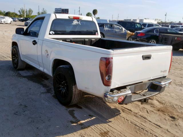 1GCCS148768190516 - 2006 CHEVROLET COLORADO WHITE photo 3