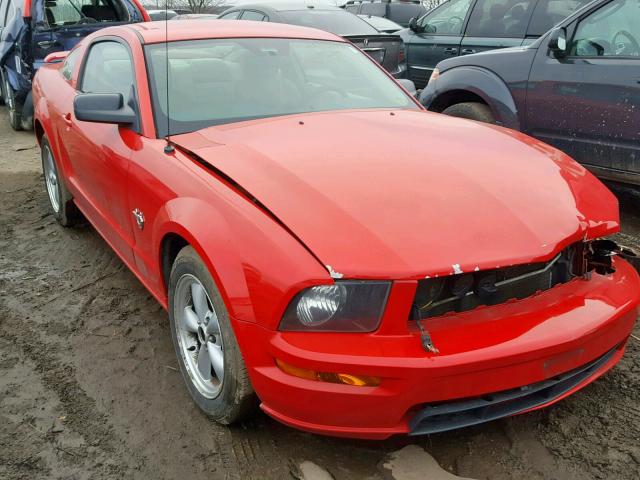 1ZVHT82H195142592 - 2009 FORD MUSTANG GT RED photo 1