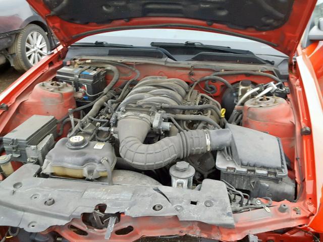 1ZVHT82H195142592 - 2009 FORD MUSTANG GT RED photo 7