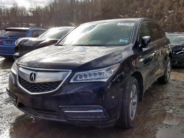 5FRYD4H22GB047240 - 2016 ACURA MDX BLACK photo 2