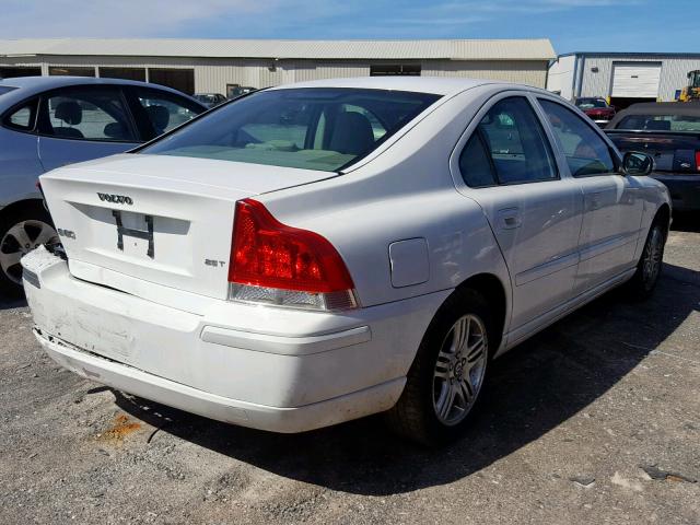 YV1RS592X82676579 - 2008 VOLVO S60 2.5T WHITE photo 4