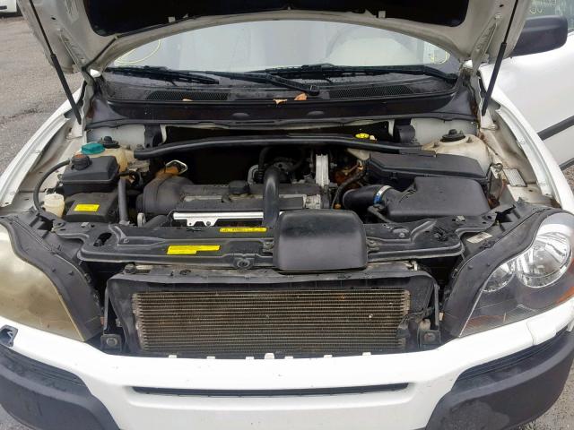 YV1CY59HX41092403 - 2004 VOLVO XC90 WHITE photo 7