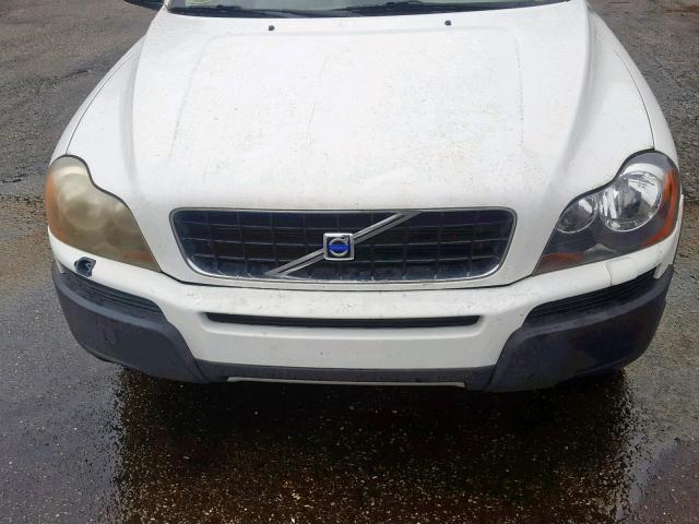 YV1CY59HX41092403 - 2004 VOLVO XC90 WHITE photo 9