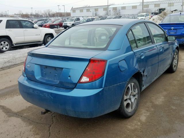1G8AL52F55Z146398 - 2005 SATURN ION LEVEL BLUE photo 4