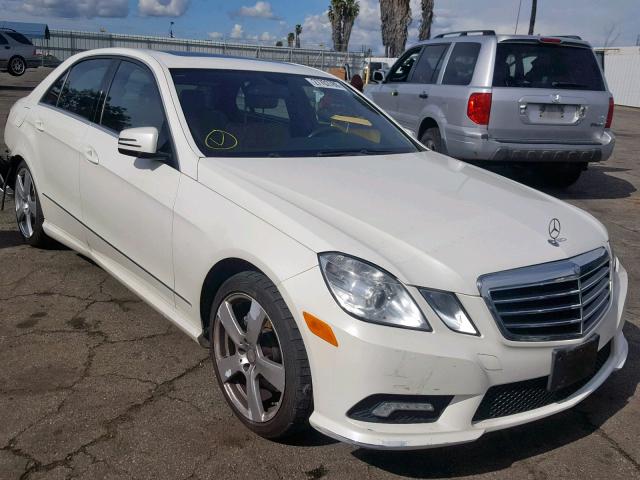 WDDHF5GB9BA461237 - 2011 MERCEDES-BENZ E 350 WHITE photo 1