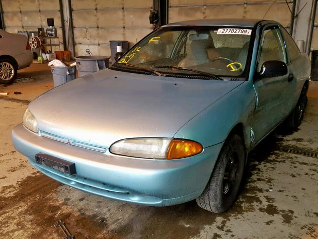 JA3AA11A7TU031692 - 1996 MITSUBISHI MIRAGE S TEAL photo 2