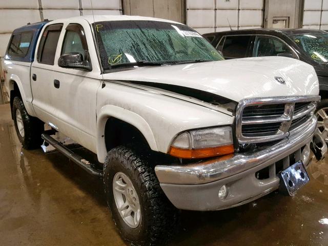 1D7HG48N44S751351 - 2004 DODGE DAKOTA QUA WHITE photo 1