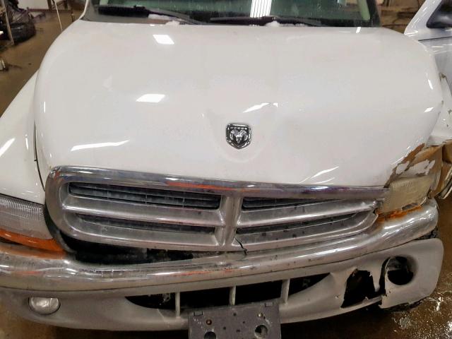 1D7HG48N44S751351 - 2004 DODGE DAKOTA QUA WHITE photo 7