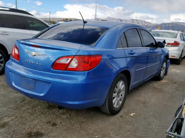 1C3LC46KX8N185763 - 2008 CHRYSLER SEBRING LX BLUE photo 4