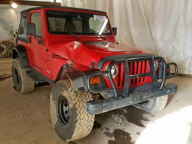 1J4FY19S9VP469013 - 1997 JEEP WRANGLER / RED photo 1