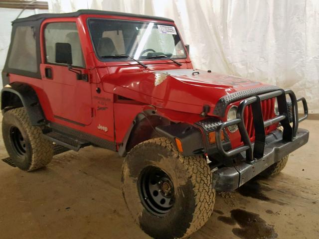 1J4FY19S9VP469013 - 1997 JEEP WRANGLER / RED photo 9