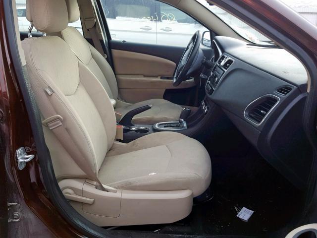 1C3CCBAG6DN736708 - 2013 CHRYSLER 200 LX BROWN photo 5