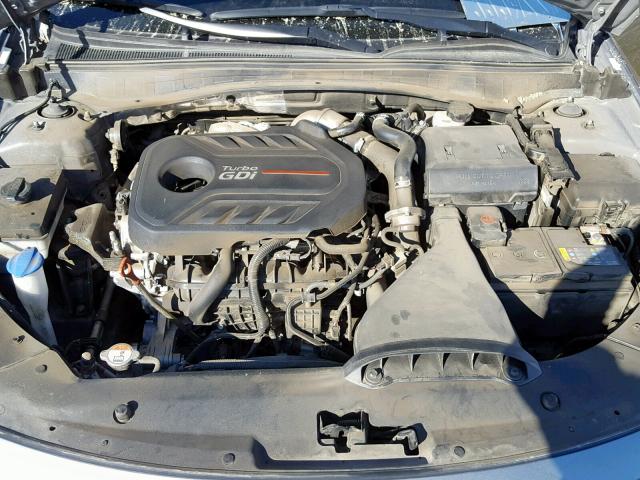 5XXGV4L25HG138566 - 2017 KIA OPTIMA SXL CHARCOAL photo 7