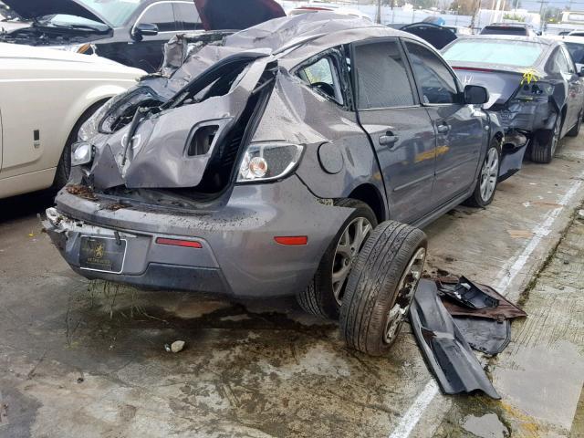 JM1BK343771667614 - 2007 MAZDA 3 HATCHBAC GRAY photo 4