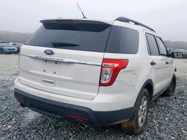 1FMHK7B89BGA45310 - 2011 FORD EXPLORER WHITE photo 4