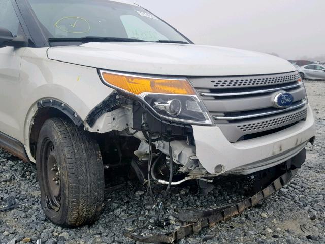 1FMHK7B89BGA45310 - 2011 FORD EXPLORER WHITE photo 9